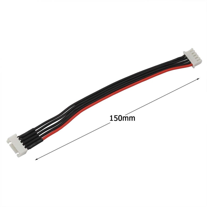 RuiLing 2pcs 15cm JST-XH 4S LiPo Balance Power Cable Connector 22AWG Extended Charging Wire Male Female Plug for RC Drone FPV Quadcopter Rechargeable Lipo Battery Charger DIY - Image 2